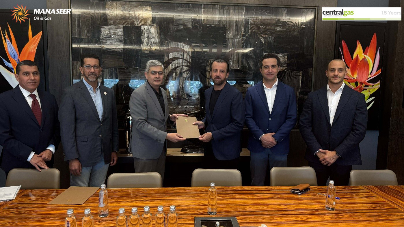 Aafaq energy company – Manaseer Oil & Gas announced the full acquisition of the shares of the Central Gas Technology Company (Central Gas)