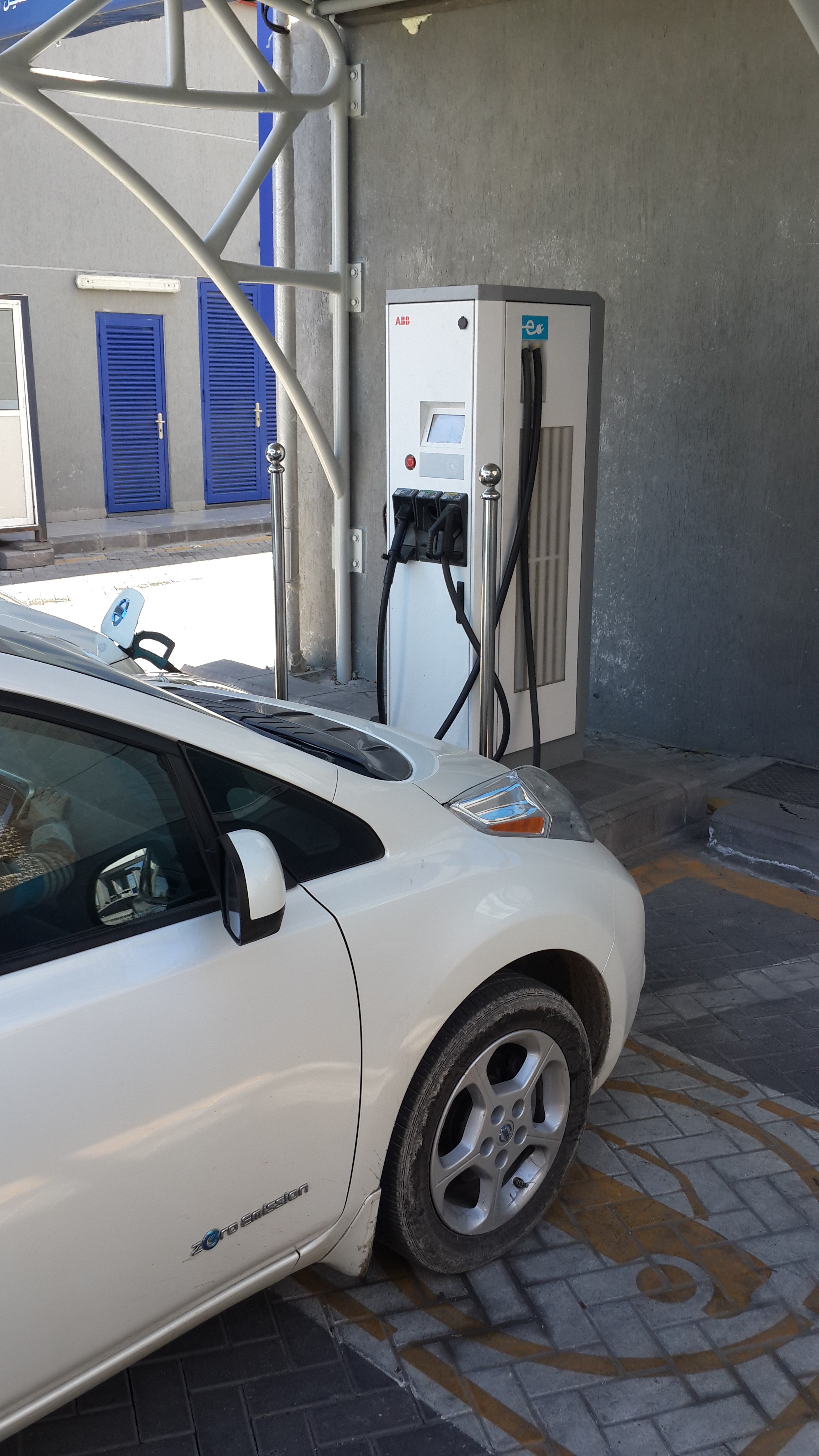 Manaseer Oil & Gas installed 3rd fast electric vehicle cars charger for the public use